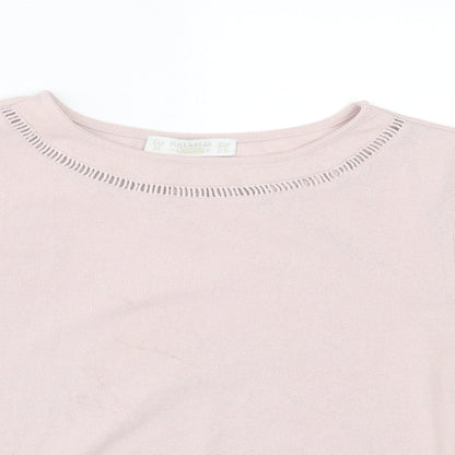 Womens UK Size M Pull&Bear Pink Basic T-Shirt