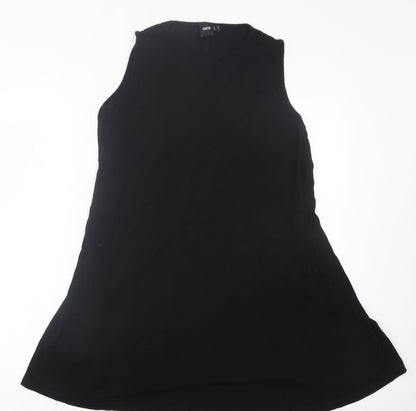 ASOS Womens Black  Viscose A-Line  Size 12  Crew Neck Pullover