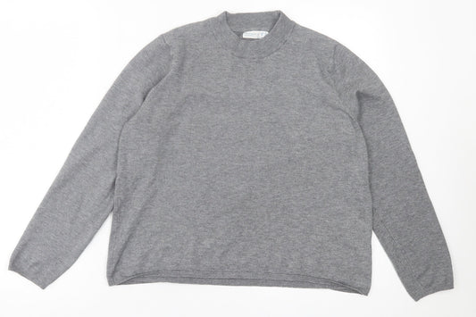 Primark Womens Grey Crew Neck  Polyester Pullover Jumper Size L