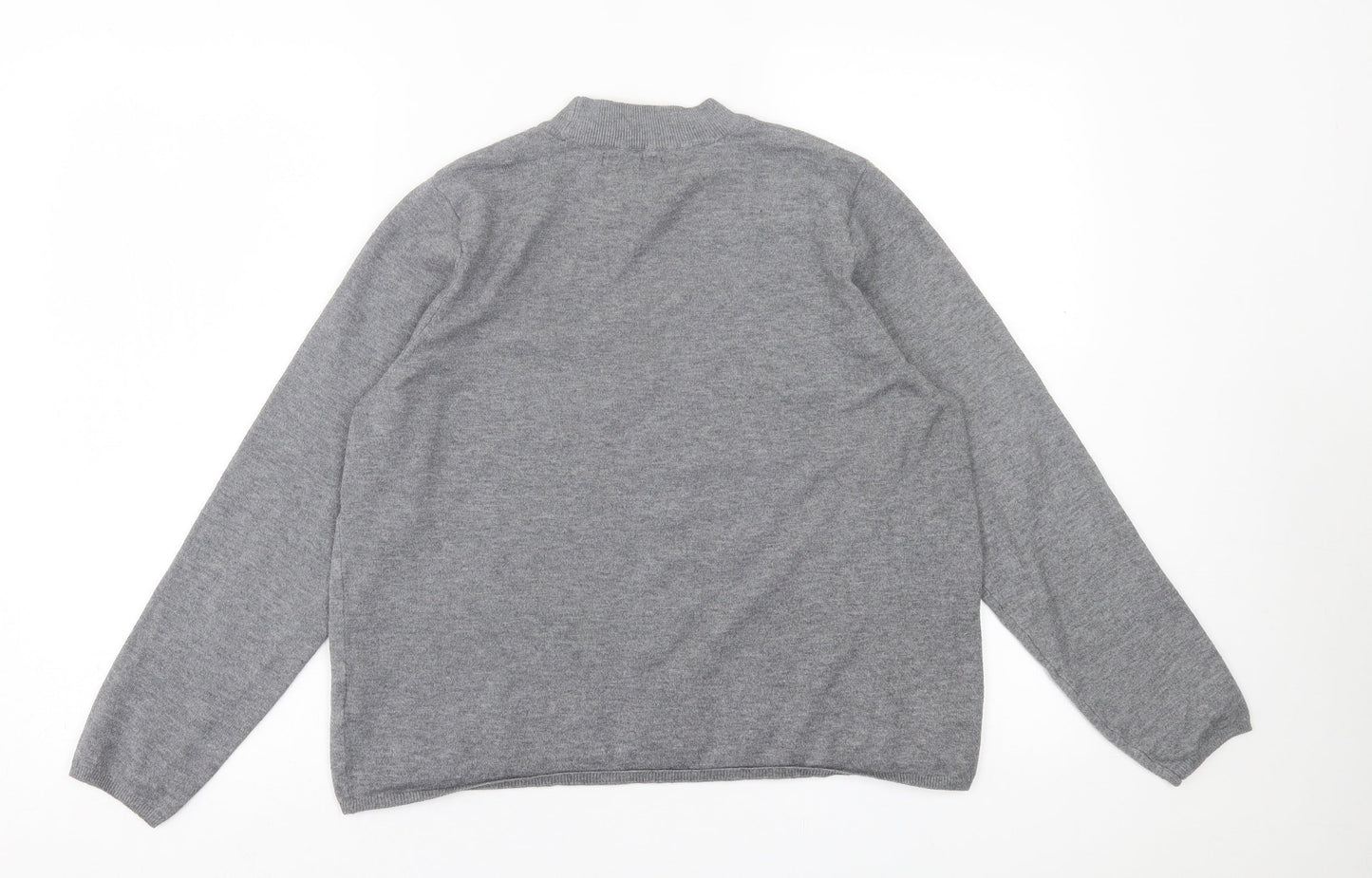 Primark Womens Grey Crew Neck  Polyester Pullover Jumper Size L