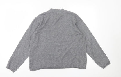 Primark Womens Grey Crew Neck  Polyester Pullover Jumper Size L