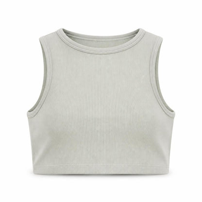 Womens UK Size M Dunnes Stores Green Cropped Tank