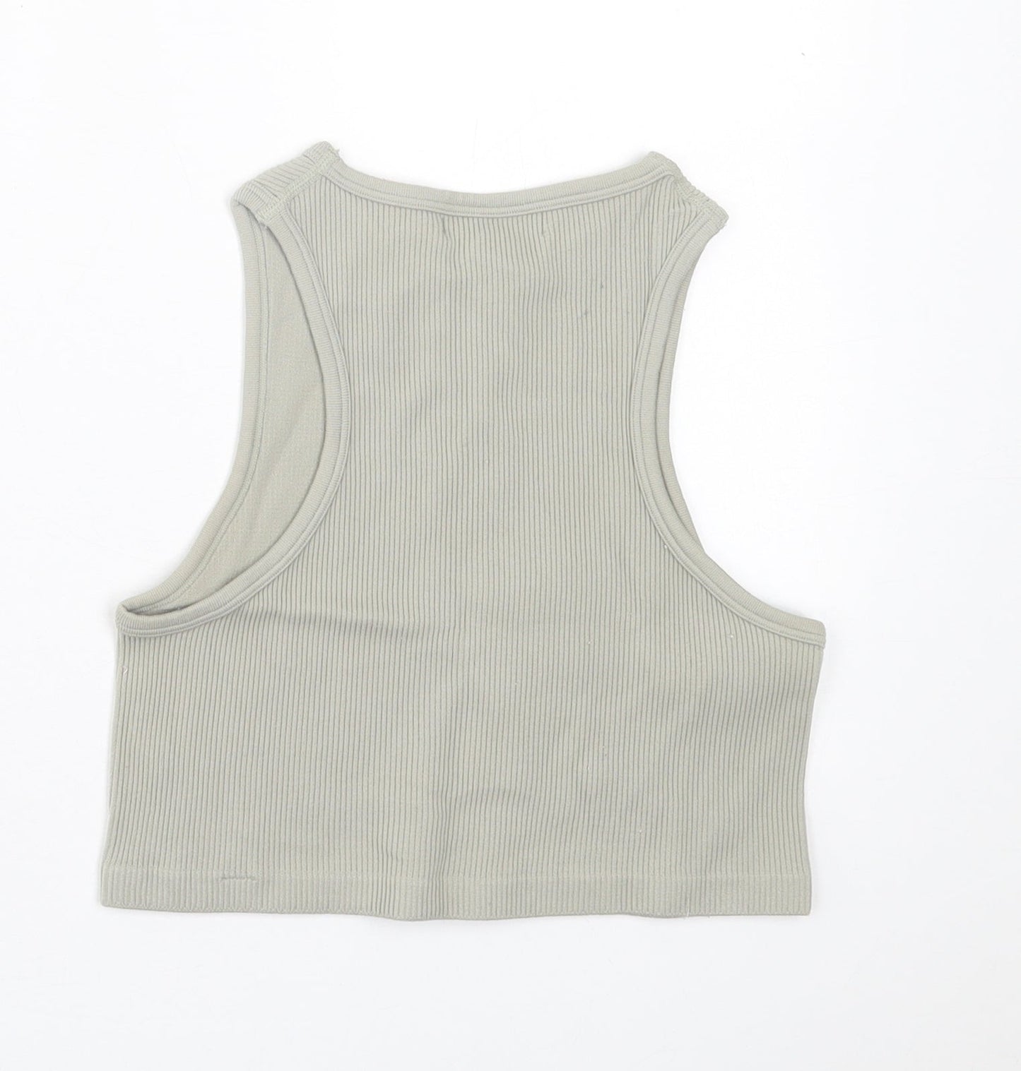 Womens UK Size M Dunnes Stores Green Cropped Tank