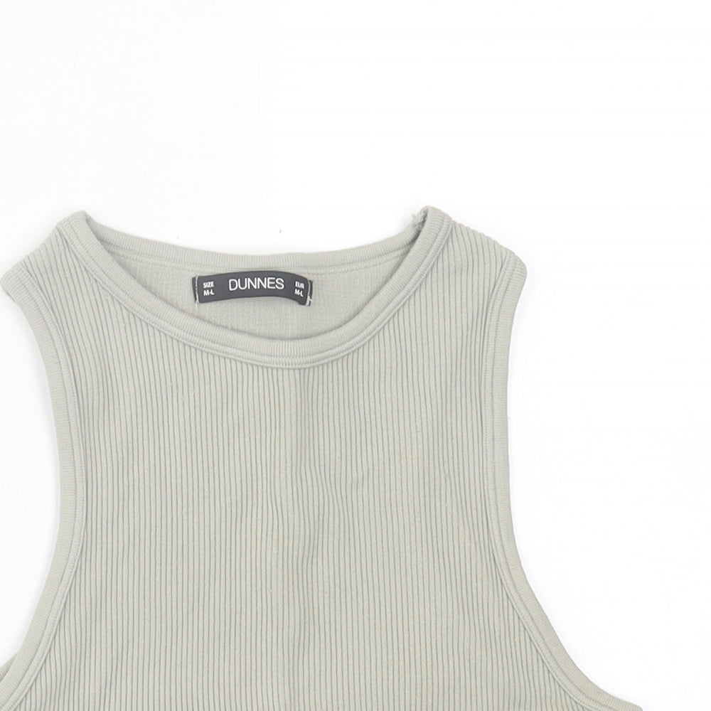 Womens UK Size M Dunnes Stores Green Cropped Tank