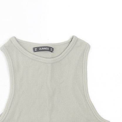 Womens UK Size M Dunnes Stores Green Cropped Tank