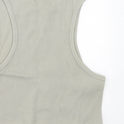 Womens UK Size M Dunnes Stores Green Cropped Tank