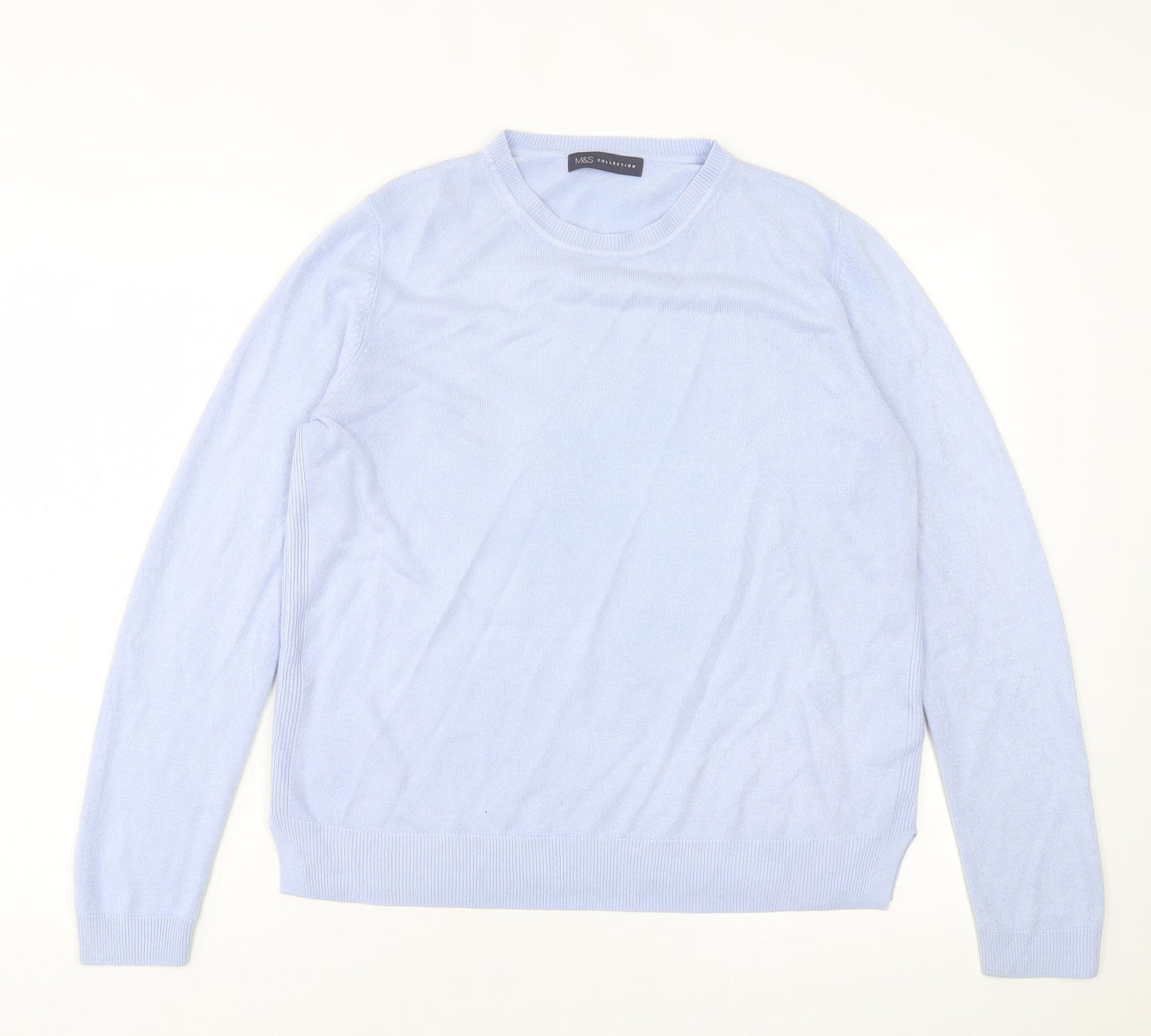 Womens UK Size 14 Marks and Spencer Blue Pullover Jumper