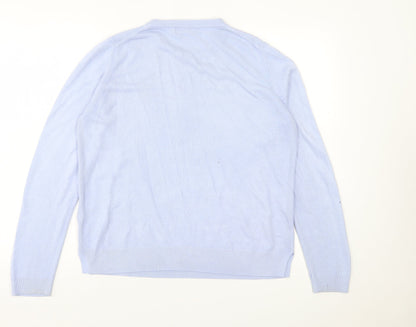 Womens UK Size 14 Marks and Spencer Blue Pullover Jumper