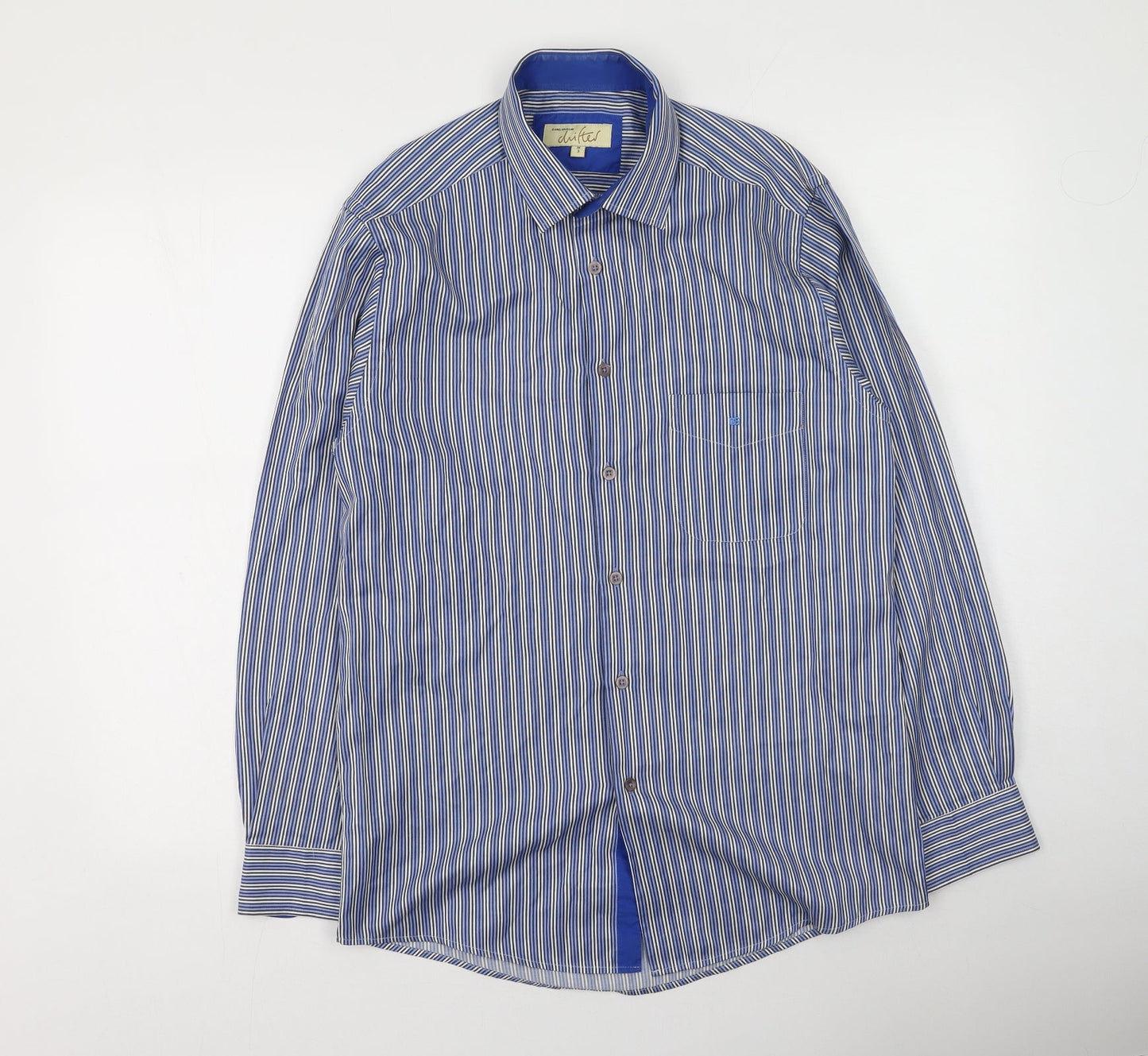 Mens UK Size M Daniel Grahame Blue  Button-Up Long Sleeve Casual Shirt