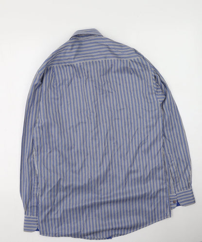 Mens UK Size M Daniel Grahame Blue  Button-Up Long Sleeve Casual Shirt