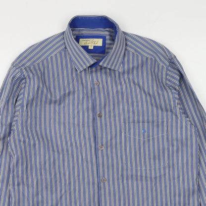 Mens UK Size M Daniel Grahame Blue  Button-Up Long Sleeve Casual Shirt