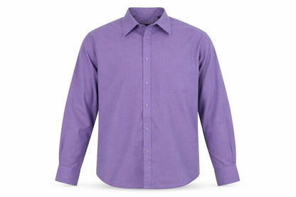 Mens UK Size 38 Burton Purple  Button-Up Long Sleeve Casual Shirt