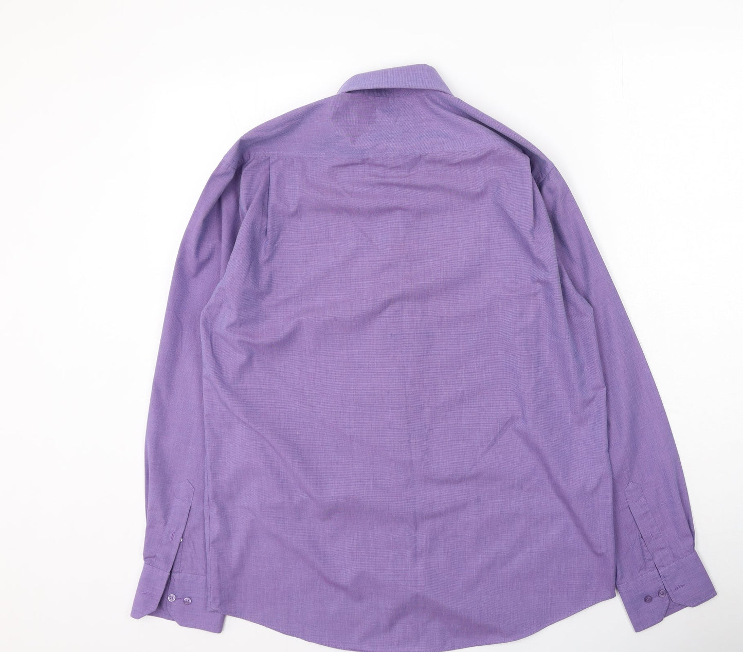 Mens UK Size 38 Burton Purple  Button-Up Long Sleeve Casual Shirt