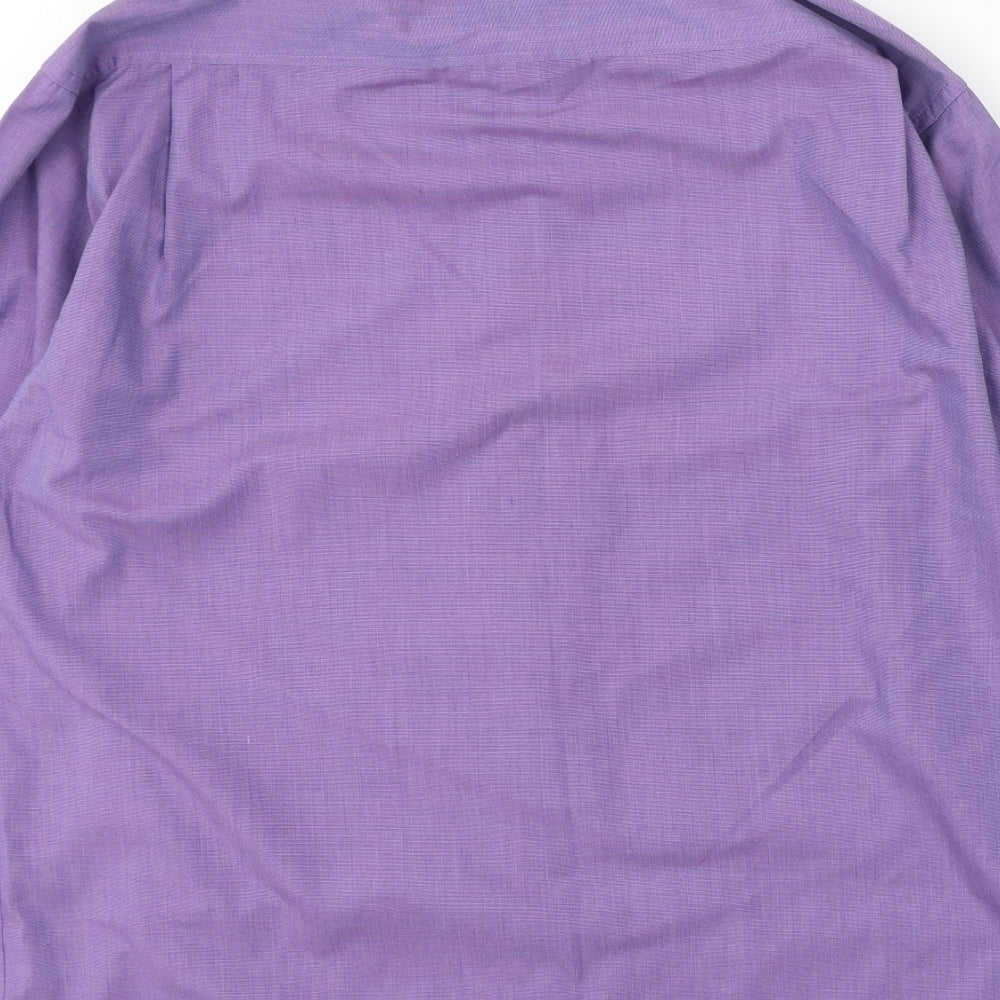 Mens UK Size 38 Burton Purple  Button-Up Long Sleeve Casual Shirt