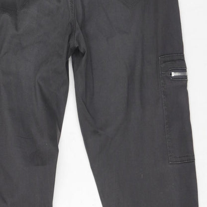 Rant & Rave Womens Grey  Cotton Jegging Trousers Size 32 L27 in Regular