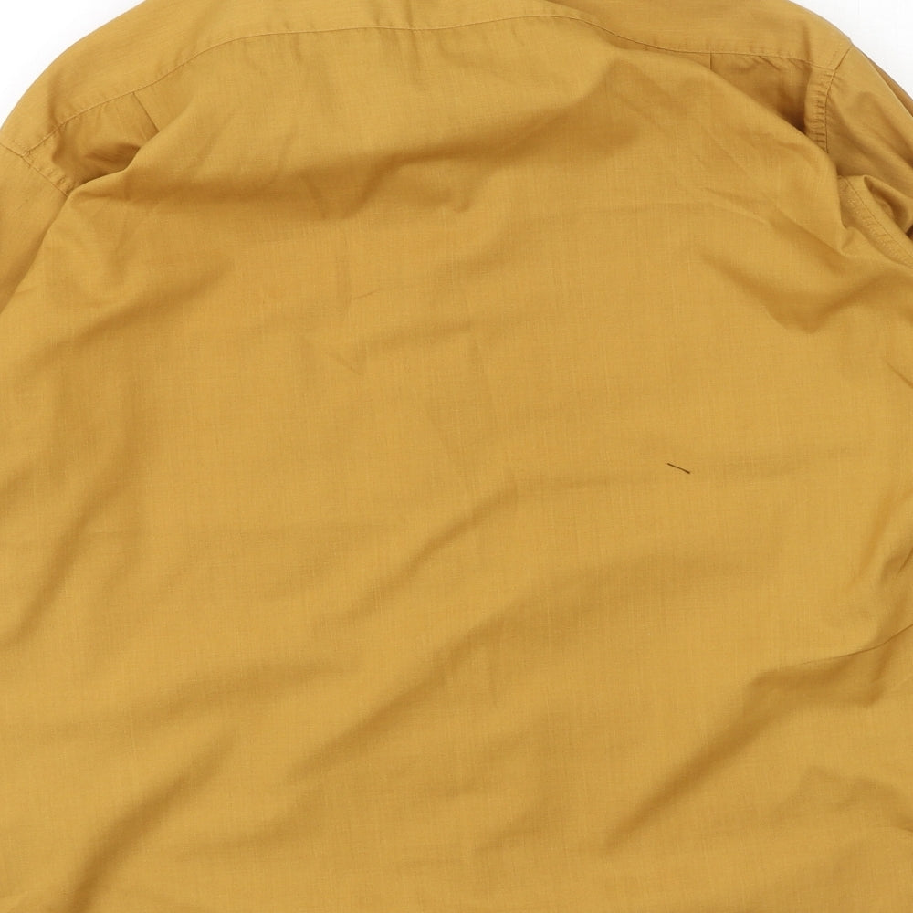 Mens UK Size 38 Debenhams Orange  Button-Up Long Sleeve Casual Shirt