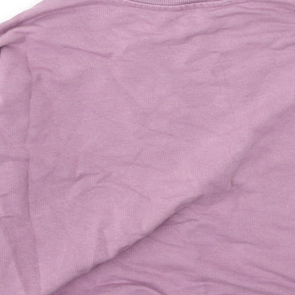 George  Girls Purple  Cotton Pullover Sweatshirt Size 7-8 Years