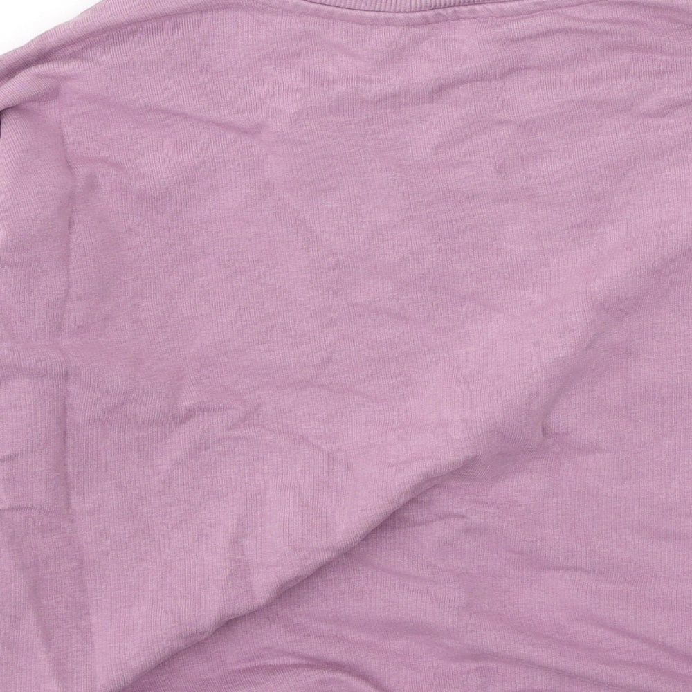 George  Girls Purple  Cotton Pullover Sweatshirt Size 7-8 Years