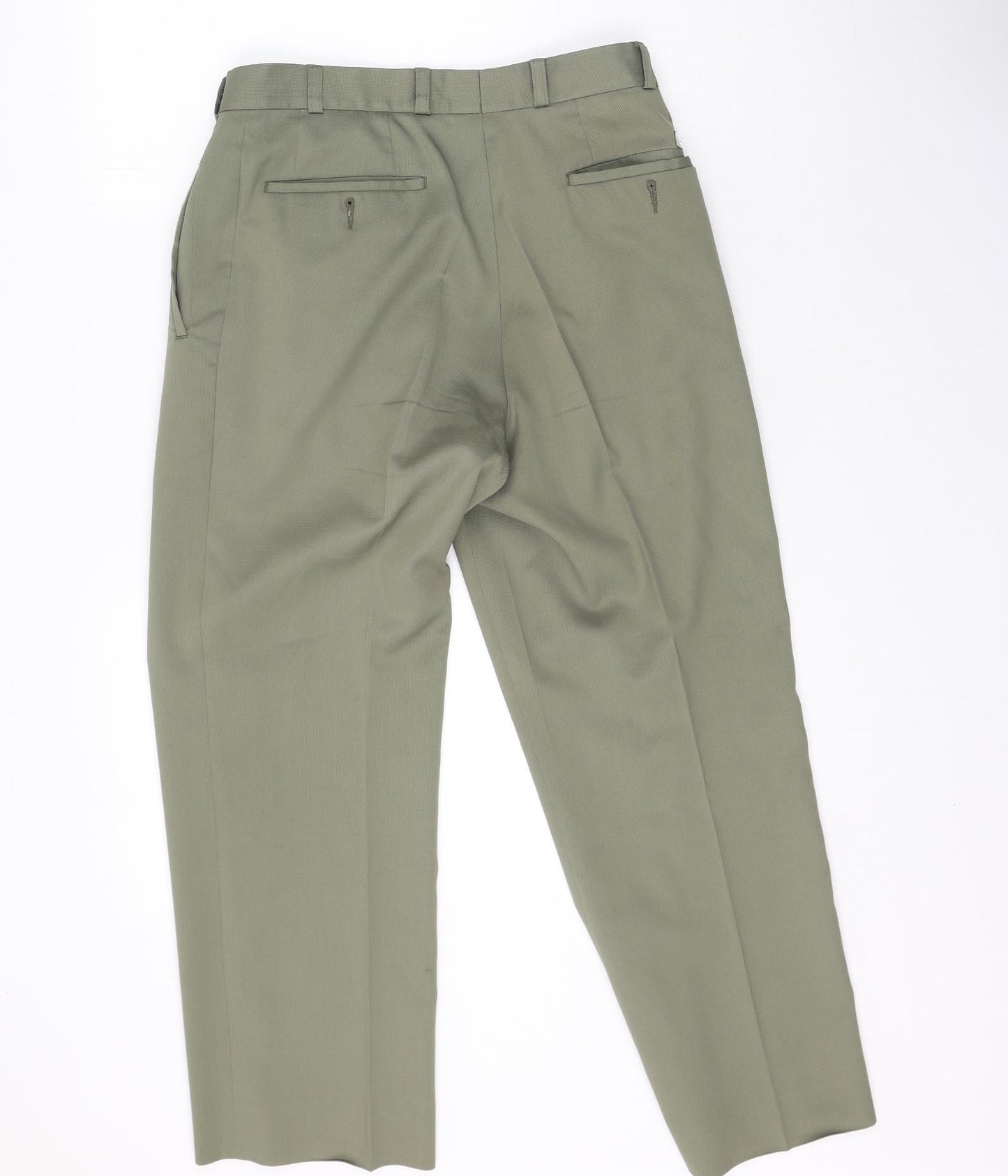 REMUS Mens Gold  Polyester Trousers  Size 30 L26 in Regular