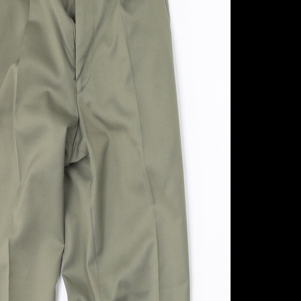REMUS Mens Gold  Polyester Trousers  Size 30 L26 in Regular