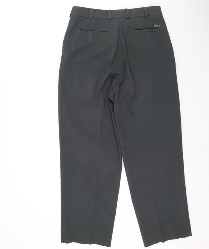 REMUS Mens Grey  Polyester Trousers  Size M L26 in Regular
