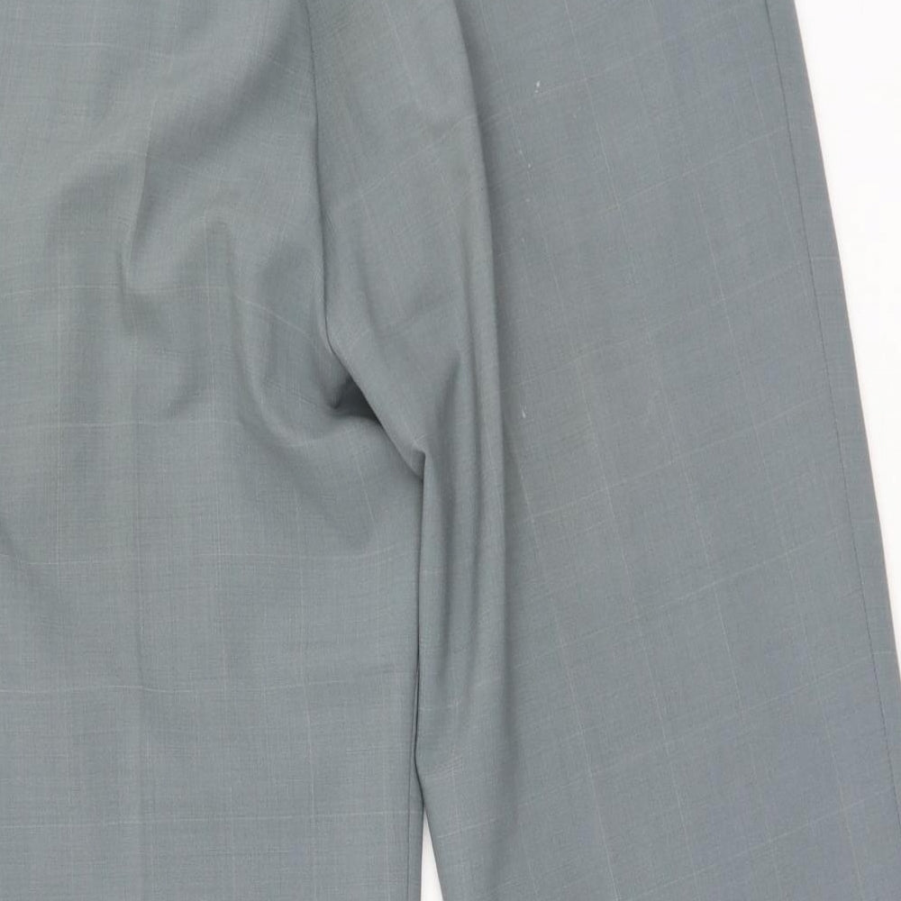 Marks and Spencer Mens Grey  Polyester Trousers  Size 30 L29 in Regular