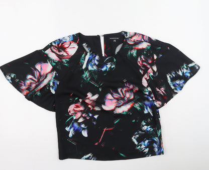 Womens UK Size 10 Warehouse Multicoloured Basic Blouse