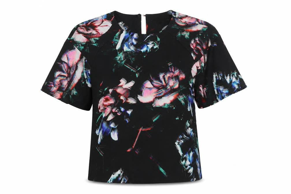 Womens UK Size 10 Warehouse Multicoloured Basic Blouse