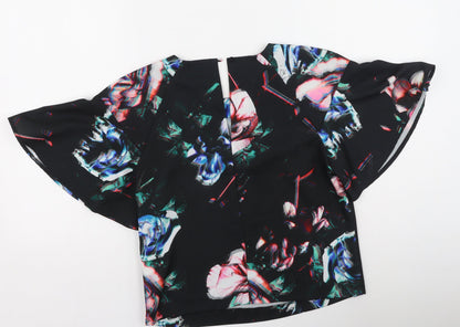 Womens UK Size 10 Warehouse Multicoloured Basic Blouse