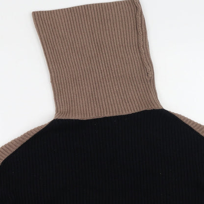 Apricot Womens Multicoloured High Neck  Viscose Pullover Jumper Size M