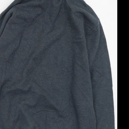 Gildan Womens Grey  Cotton Pullover Hoodie Size M