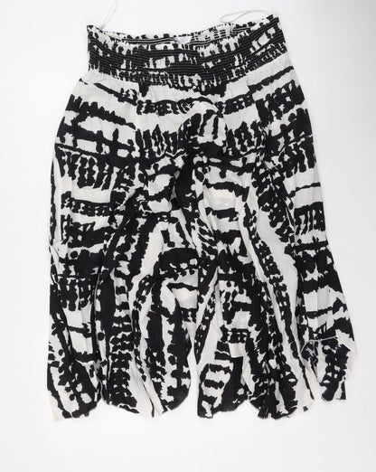 Being Casual Womens Multicoloured Geometric Cotton Maxi Skirt Size 34 in