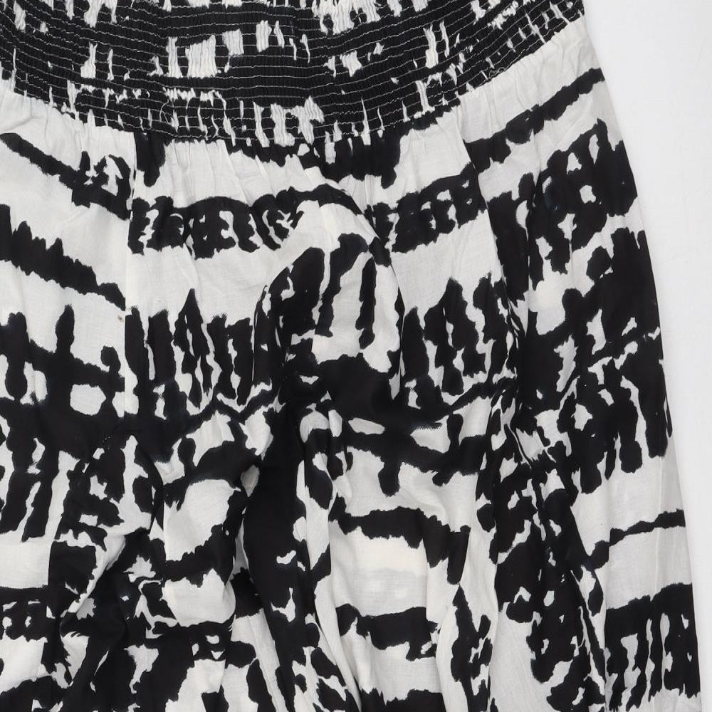 Being Casual Womens Multicoloured Geometric Cotton Maxi Skirt Size 34 in