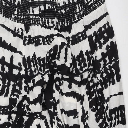 Being Casual Womens Multicoloured Geometric Cotton Maxi Skirt Size 34 in