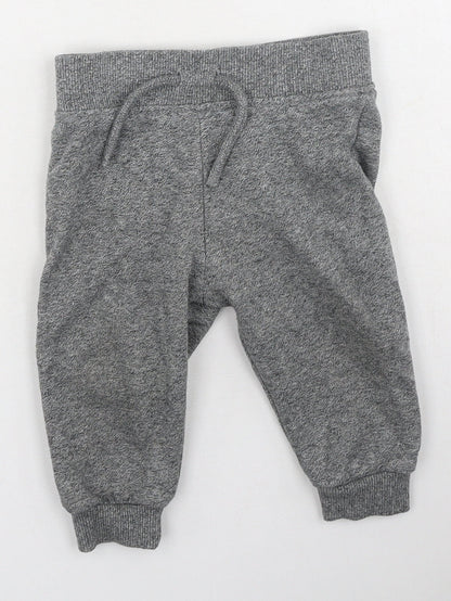 Primark  Boys Grey  Cotton Jogger Leggings Size 6-9 Months