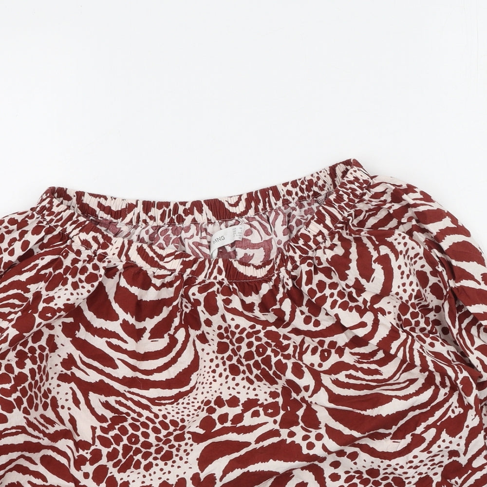 Womens UK Size XS MNG Multicoloured Basic Blouse