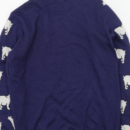 George  Womens Multicoloured Round Neck  Polyester Pullover Jumper Size 14