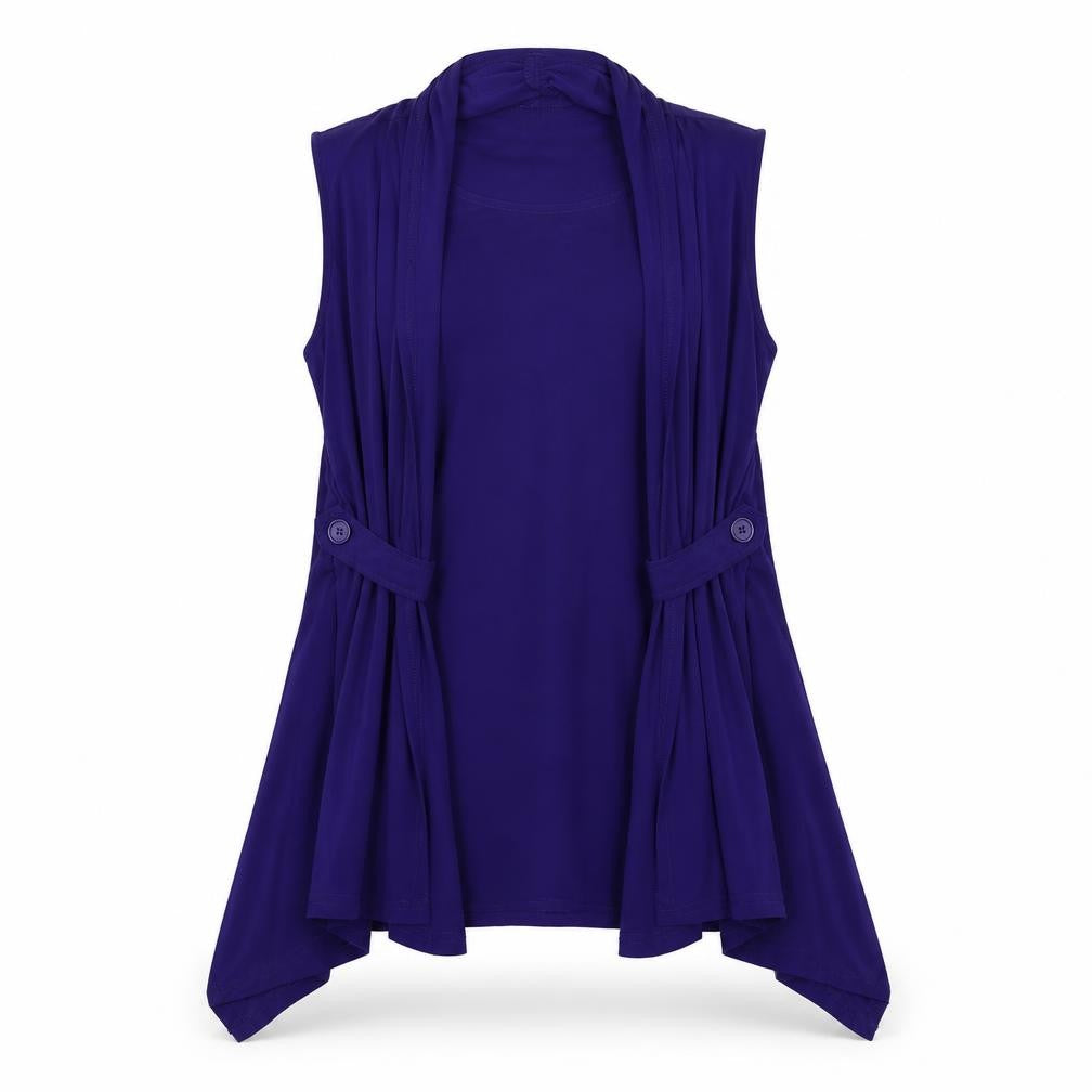 Womens UK Size L Nina Leonard Purple Basic Blouse