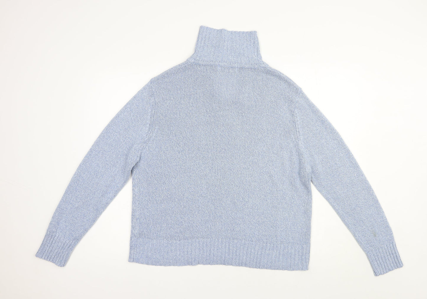 Womens UK Size 18 Pure & Natural Blue Pullover Jumper