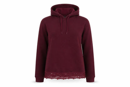 Primark Womens Purple  Polyester Pullover Hoodie Size 8  Pullover - Lace Detail