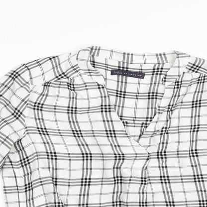 Womens UK Size 8 Marks and Spencer White Basic Blouse