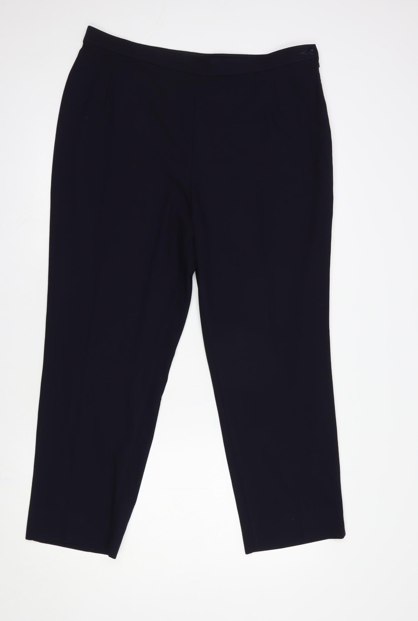 Womens UK Size 18 Marks and Spencer Regular Fit Dress Pants Blue Trousers