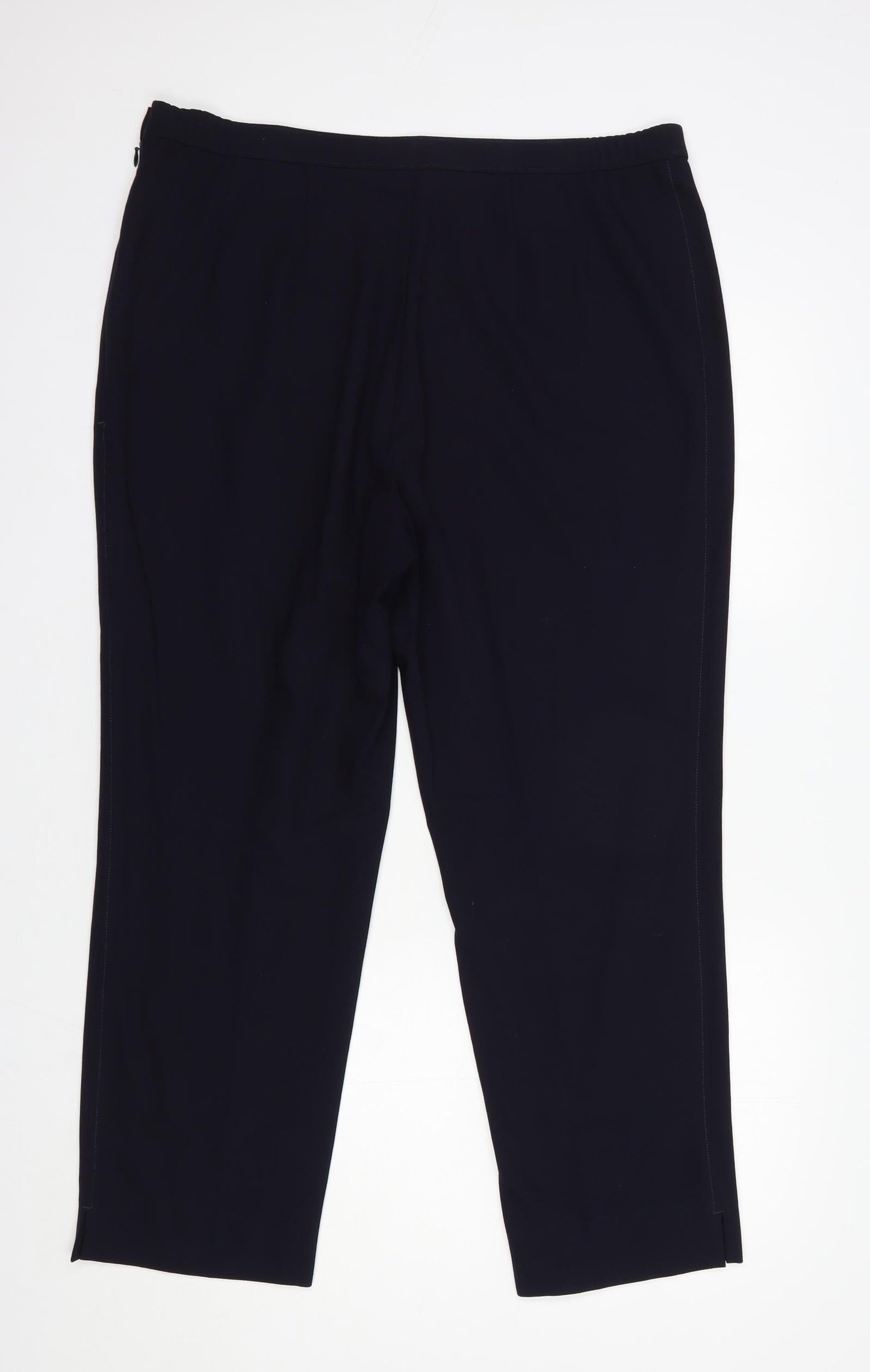Womens UK Size 18 Marks and Spencer Regular Fit Dress Pants Blue Trousers