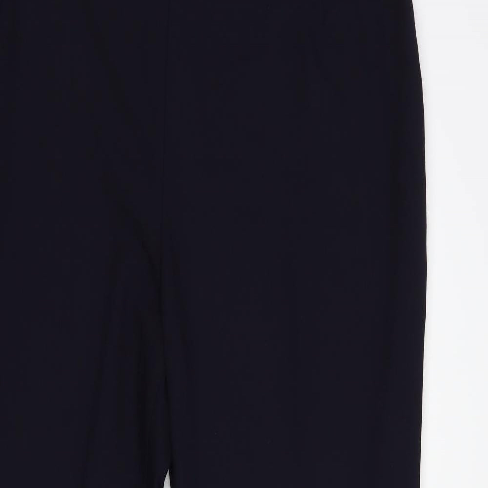 Womens UK Size 18 Marks and Spencer Regular Fit Dress Pants Blue Trousers