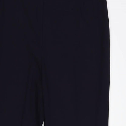 Womens UK Size 18 Marks and Spencer Regular Fit Dress Pants Blue Trousers