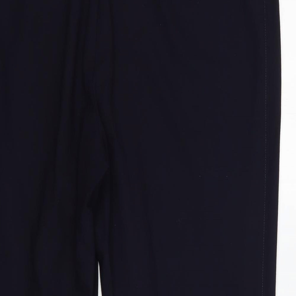 Womens UK Size 18 Marks and Spencer Regular Fit Dress Pants Blue Trousers