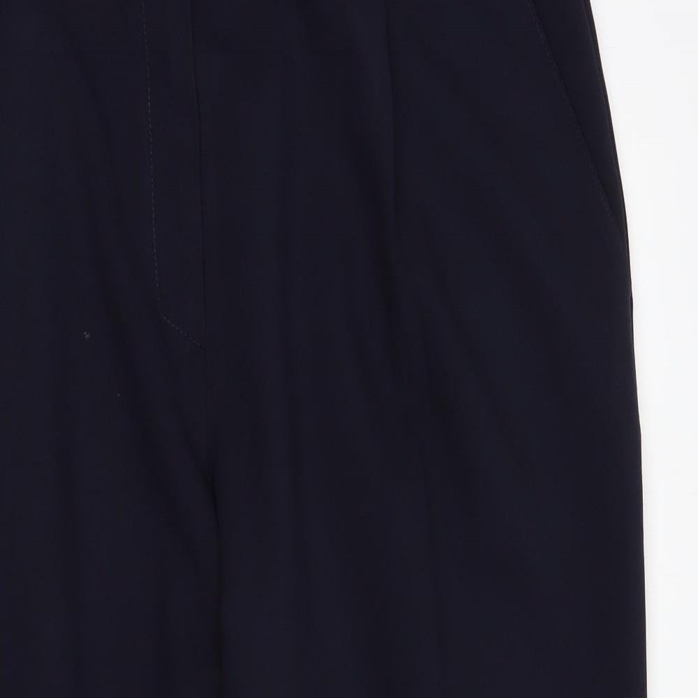 Womens UK Size 18 Marks and Spencer Regular Fit Dress Pants Blue Trousers