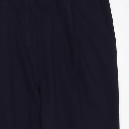 Womens UK Size 18 Marks and Spencer Regular Fit Dress Pants Blue Trousers