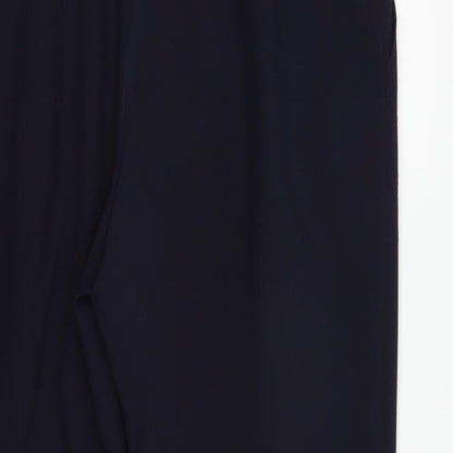 Womens UK Size 18 Marks and Spencer Regular Fit Dress Pants Blue Trousers