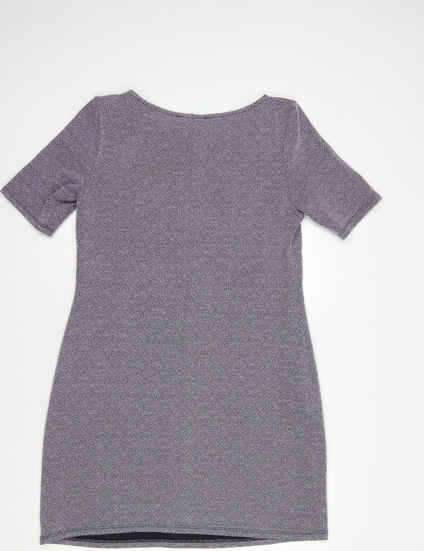 George Womens Purple  Polyester Pencil Dress  Size 12  Boat Neck Pullover